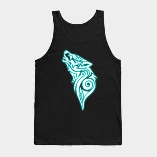 Moon Glow Tribal Wolf Tank Top